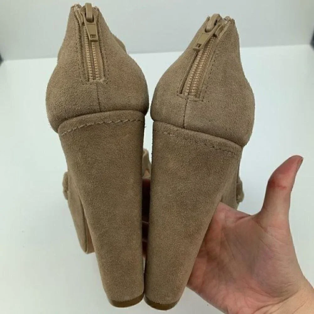 Steve Madden platforms sz 8.5 P-gabbi suede chunky